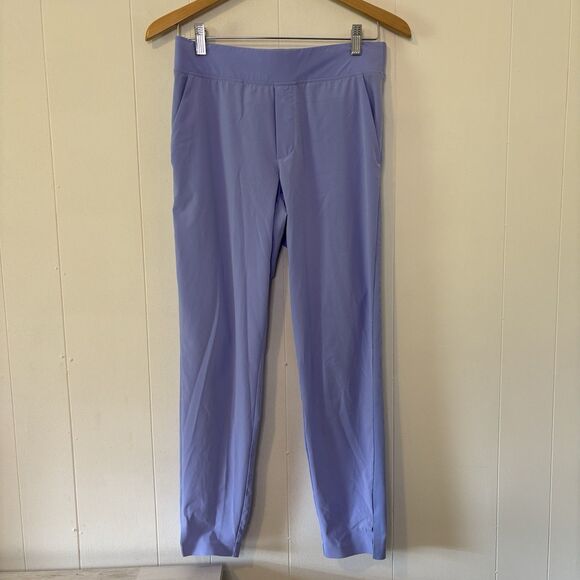 Athleta Size 2 Brooklyn Ankle Pant Periwinkle Purple Athleisure Pull On Travel - Picture 3 of 12